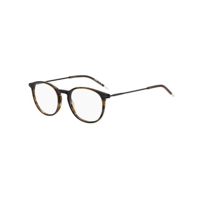 Óculos de Grau Hugo Boss HG 1406 EX4 5120 R Acetato Marrom Mesclado 1