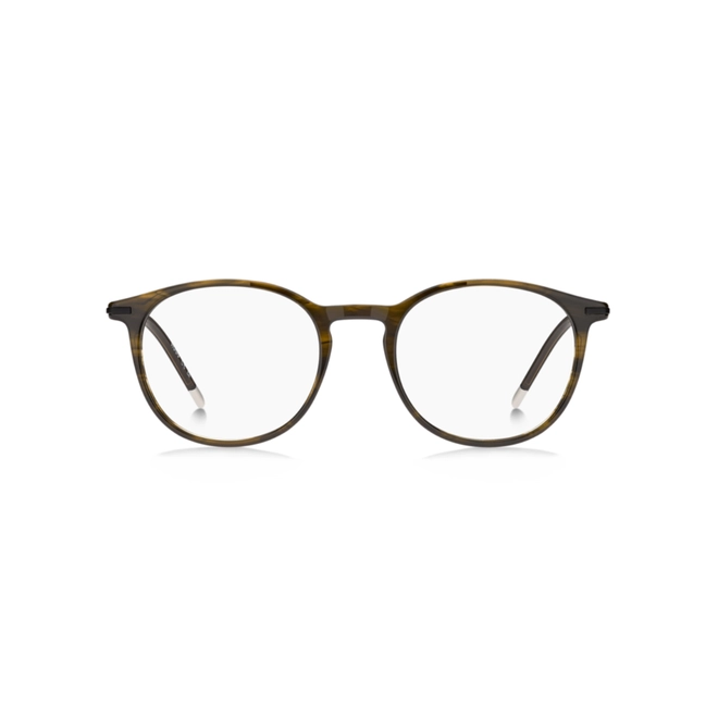 Óculos de Grau Hugo Boss HG 1406 EX4 5120 R Acetato Marrom Mesclado 2