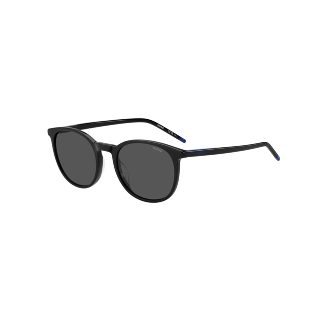 Óculos de Sol Hugo Boss HG 1400/G/S 807 53IR S Acetato Preto com lentes na cor Cinza 1
