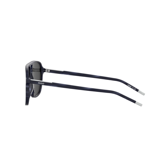 Óculos de Sol Hugo Boss HG 1398/S 38I 58IR S Acetato Azul Mesclado com lentes na cor Cinza 4