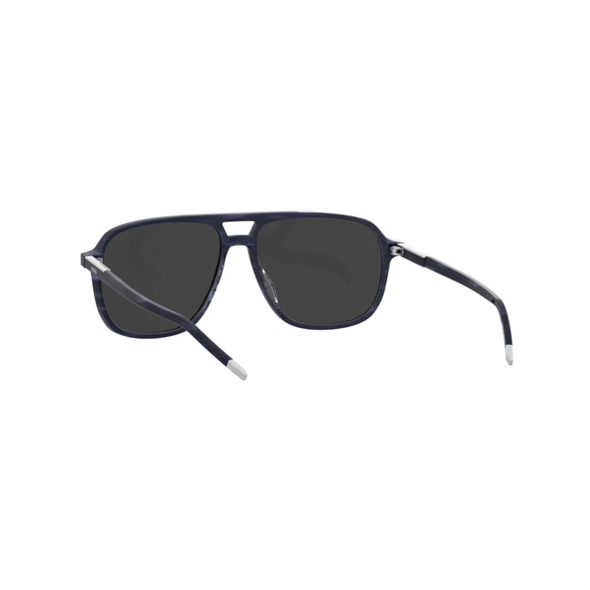 Óculos de Sol Hugo Boss HG 1398/S 38I 58IR S Acetato Azul Mesclado com lentes na cor Cinza 5