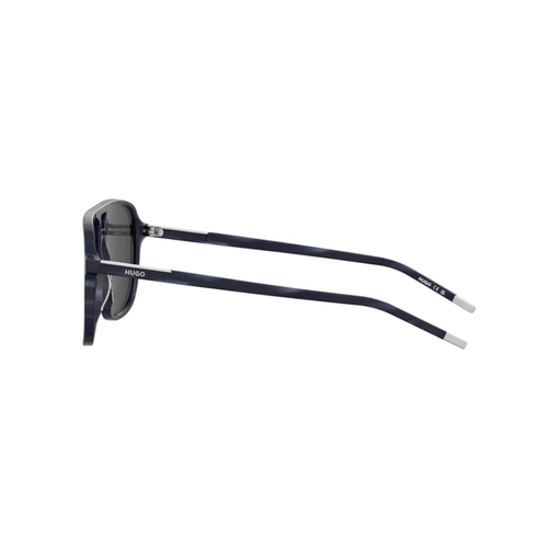 Óculos de Sol Hugo Boss HG 1398/S 38I 58IR S Acetato Azul Mesclado com lentes na cor Cinza