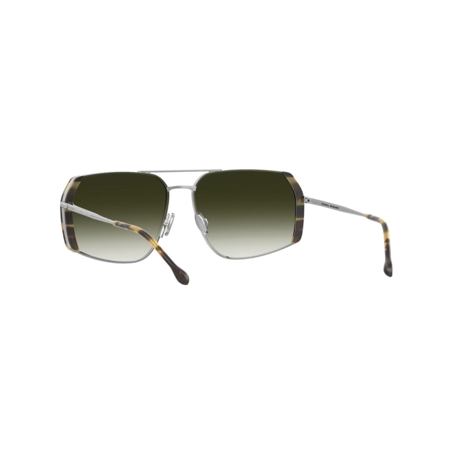 Óculos de Sol Isabel Marant IM 0261/S HBN 609K S Metal Prata e Amarelo Mesclado com lentes na cor Verde Degradê 5