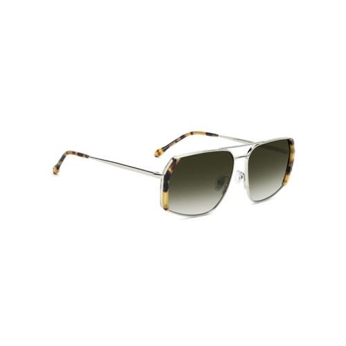 Óculos de Sol Isabel Marant IM 0261/S HBN 609K S Metal Prata e Amarelo Mesclado com lentes na cor Verde Degradê