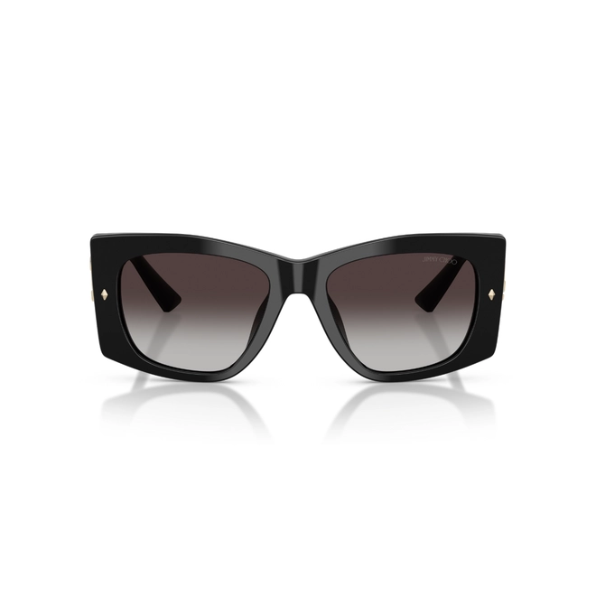 Óculos de Sol Jimmy Choo 0JC5061U 50008G54 Acetato Preto Polido com lentes na cor Cinza Degradê 2