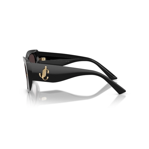 Óculos de Sol Jimmy Choo 0JC5061U 50008G54 Acetato Preto Polido com lentes na cor Cinza Degradê
