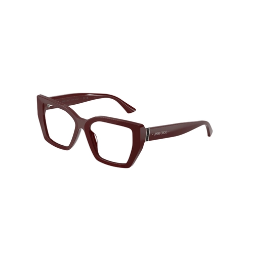Óculos de Grau Jimmy Choo 0JC3053JU 5057 54 Acetato Vermelho Polido