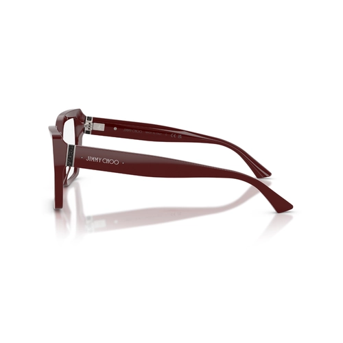 Óculos de Grau Jimmy Choo 0JC3053JU 5057 54 Acetato Vermelho Polido