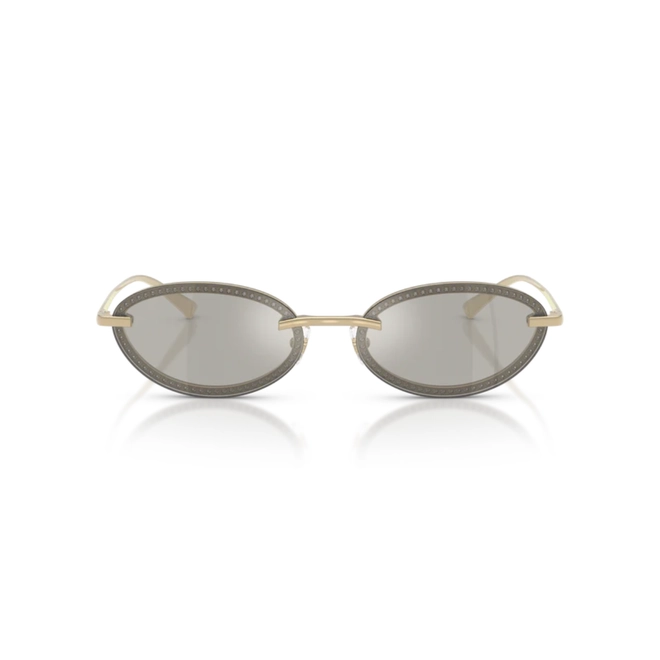 Óculos de Sol Jimmy Choo 0JC4020B 30066G59 Metal Dourado com lentes na cor Cinza Espelhado 2