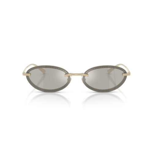 Óculos de Sol Jimmy Choo 0JC4020B 30066G59 Metal Dourado com lentes na cor Cinza Espelhado