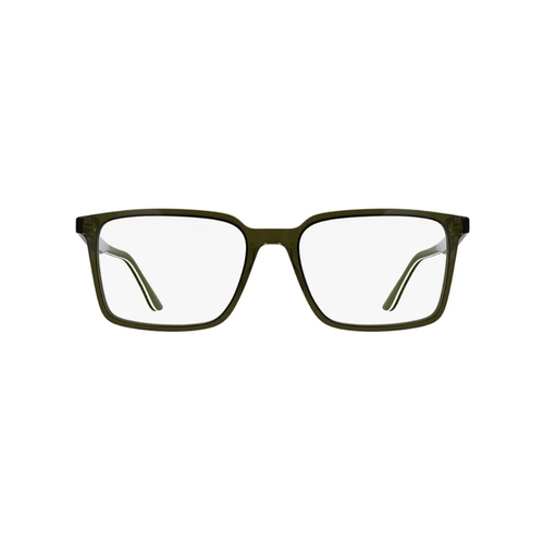Óculos de Grau Lacoste L2992N 275 53 Acetato Verde e Marrom Transparente