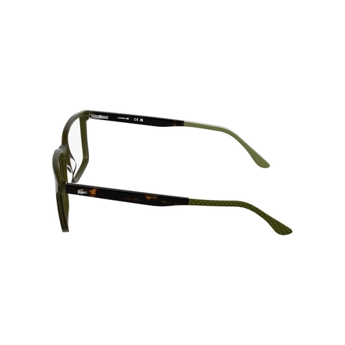 Óculos de Grau Lacoste L2992N 275 53 Acetato Verde e Marrom Transparente
