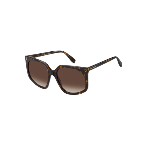Óculos de Sol Marc Jacobs MJ 1136/S 086 57HA S Acetato Marrom Mesclado com lentes na cor Marrom Degradê