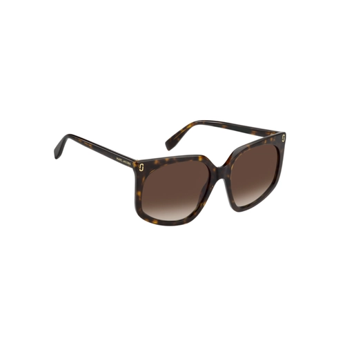 Óculos de Sol Marc Jacobs MJ 1136/S 086 57HA S Acetato Marrom Mesclado com lentes na cor Marrom Degradê