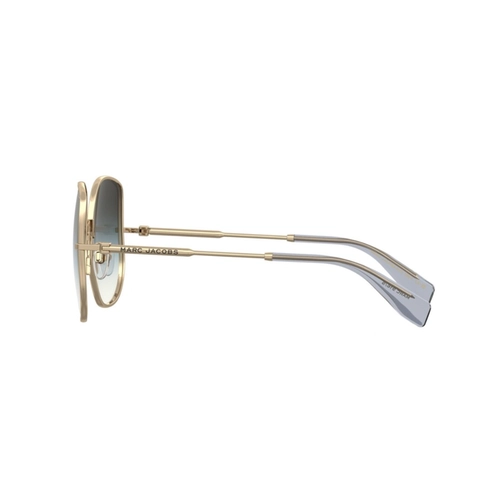 Óculos de Sol Marc Jacobs MARC 916/S LKS 59IB S Metal Dourado com lentes na cor Verde Degradê