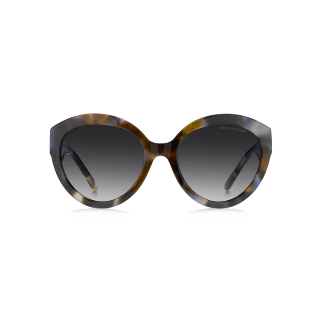 Óculos de Sol Marc Jacobs MARC 882/S X8Q 569O S Acetato Marrom Mesclado e Azul com lentes na cor Cinza Degradê 2