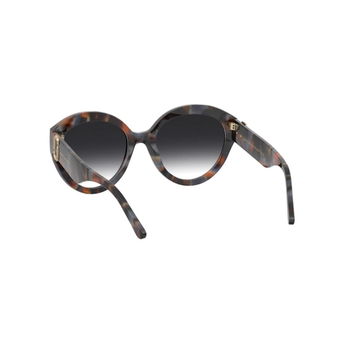 Óculos de Sol Marc Jacobs MARC 882/S X8Q 569O S Acetato Marrom Mesclado e Azul com lentes na cor Cinza Degradê