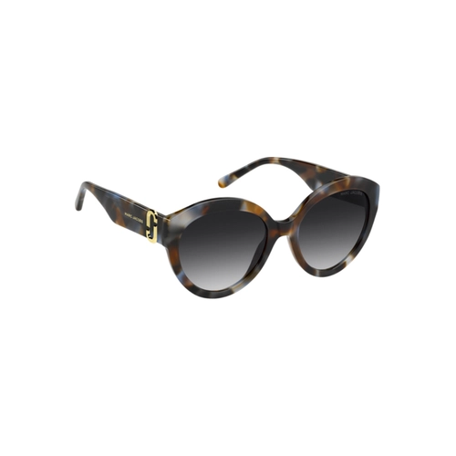 Óculos de Sol Marc Jacobs MARC 882/S X8Q 569O S Acetato Marrom Mesclado e Azul com lentes na cor Cinza Degradê