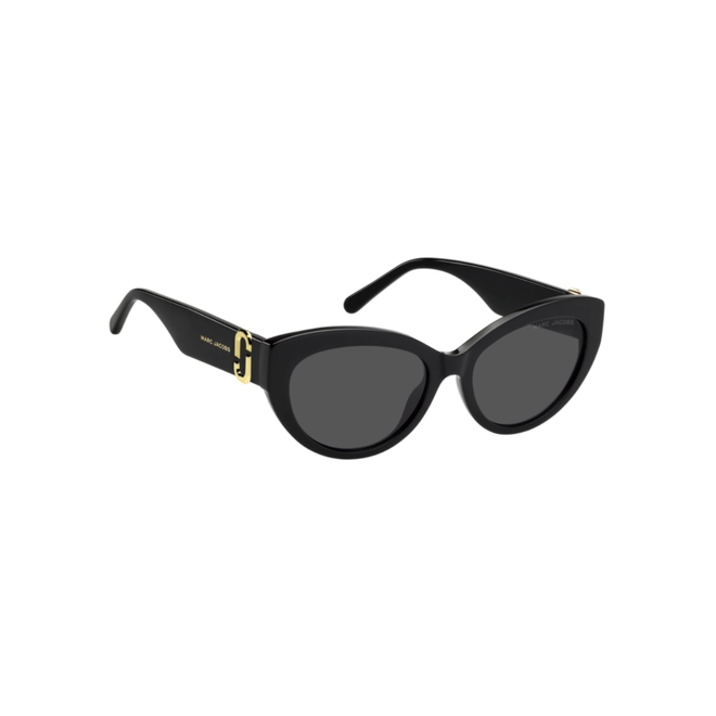 Óculos de Sol Marc Jacobs MARC 883/S 807 54IR S Acetato Preto com lentes na cor Cinza 3