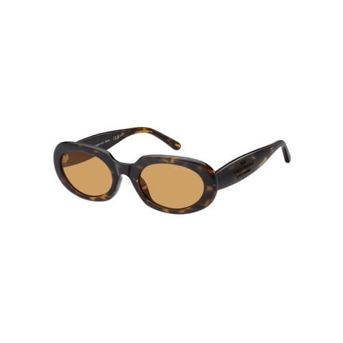 Óculos de Sol Marc Jacobs MARC 887/G/S 086 53W7 S Acetato Marrom Mesclado com lentes na cor Laranja