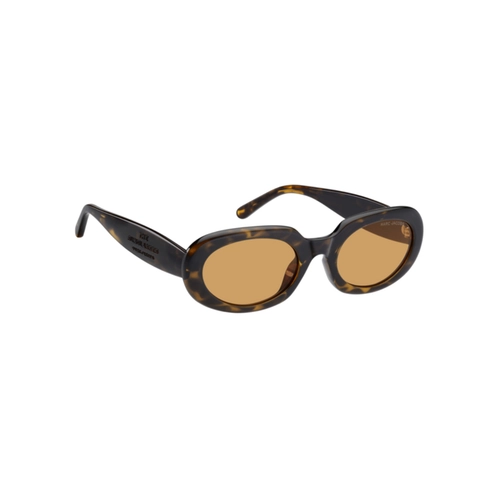 Óculos de Sol Marc Jacobs MARC 887/G/S 086 53W7 S Acetato Marrom Mesclado com lentes na cor Laranja