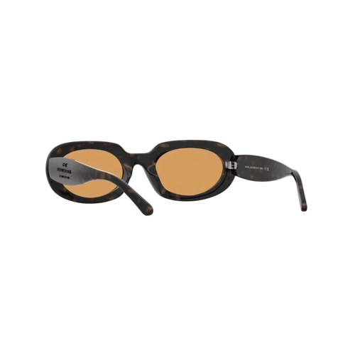 Óculos de Sol Marc Jacobs MARC 887/G/S 086 53W7 S Acetato Marrom Mesclado com lentes na cor Laranja