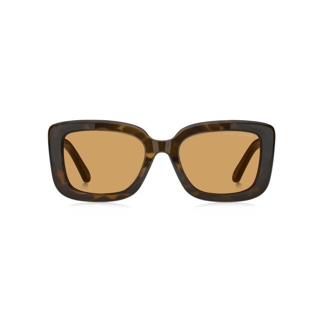 Óculos de Sol Marc Jacobs MARC 888/S 086 53W7 S Acetato Marrom Mesclado com lentes na cor Laranja 2