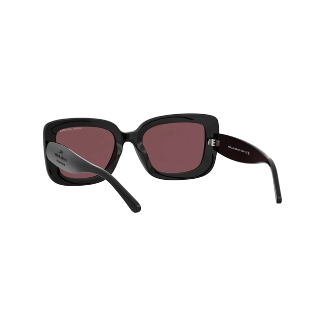 Óculos de Sol Marc Jacobs MARC 888/S 807 534S S Acetato Preto com lentes na cor Bordô 5