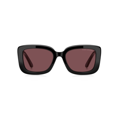 Óculos de Sol Marc Jacobs MARC 888/S 807 534S S Acetato Preto com lentes na cor Bordô