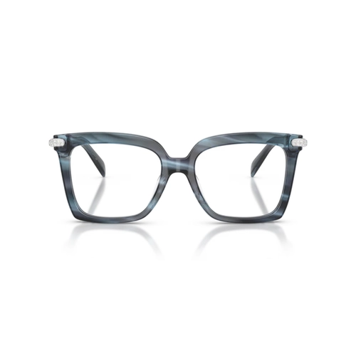 Óculos de Grau Michael Kors 0MK4191BU 4054 53 Acetato Azul Mesclado Polido