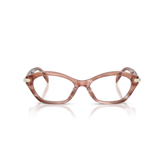 Óculos de Grau Michael Kors 0MK4186BU 4056 52 Acetato Rosa Mesclado Polido 2