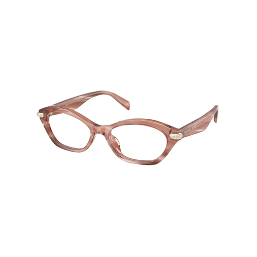 Óculos de Grau Michael Kors 0MK4186BU 4056 52 Acetato Rosa Mesclado Polido