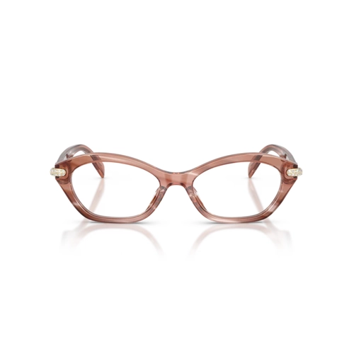 Óculos de Grau Michael Kors 0MK4186BU 4056 52 Acetato Rosa Mesclado Polido