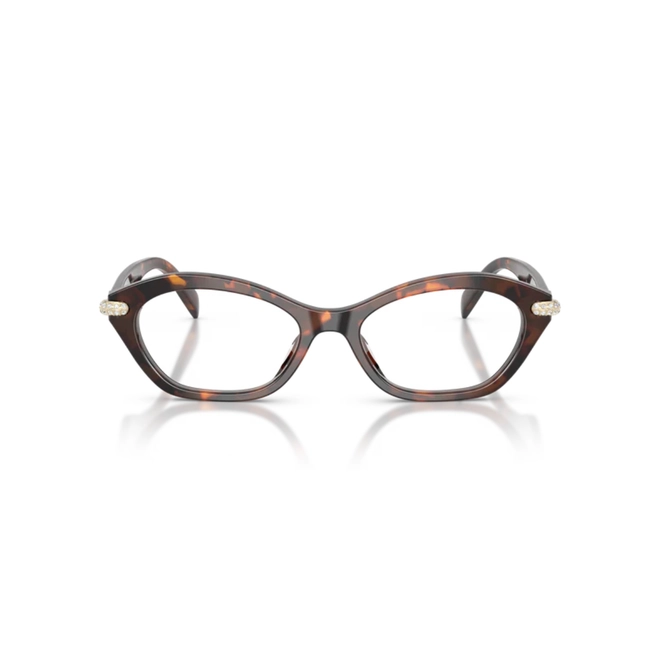 Óculos de Grau Michael Kors 0MK4186BU 4031 52 Acetato Marrom Mesclado Polido 2