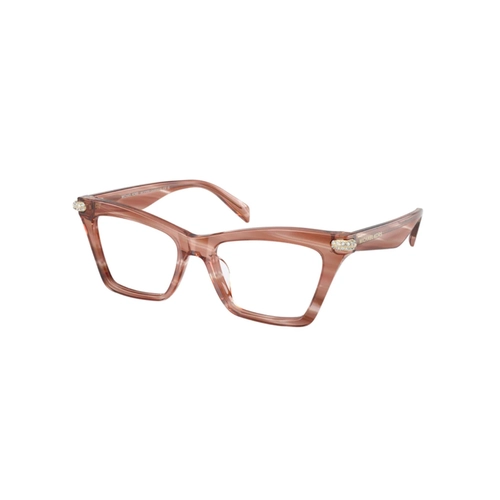Óculos de Grau Michael Kors 0MK4185BU 4056 52 Acetato Rosa Mesclado Polido
