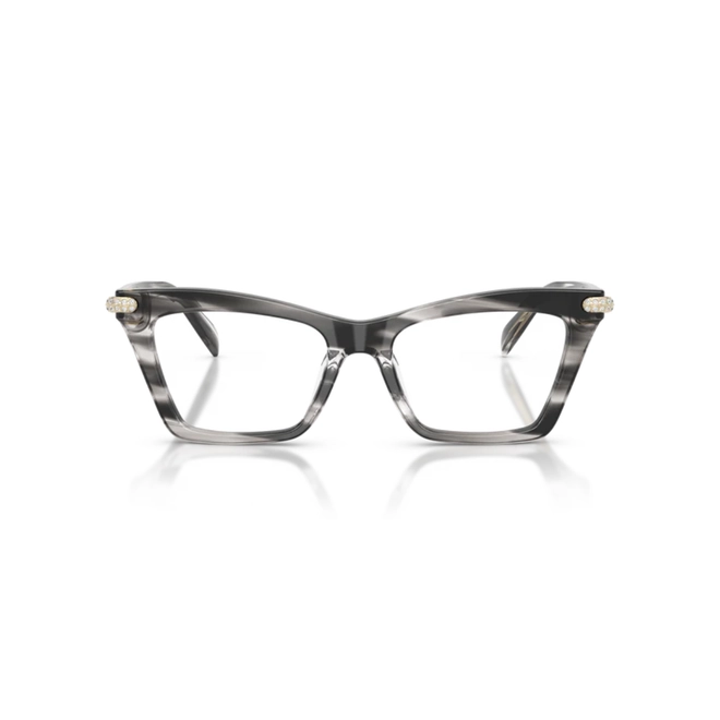 Óculos de Grau Michael Kors 0MK4185BU 4034 52 Acetato Preto Mesclado Polido 2