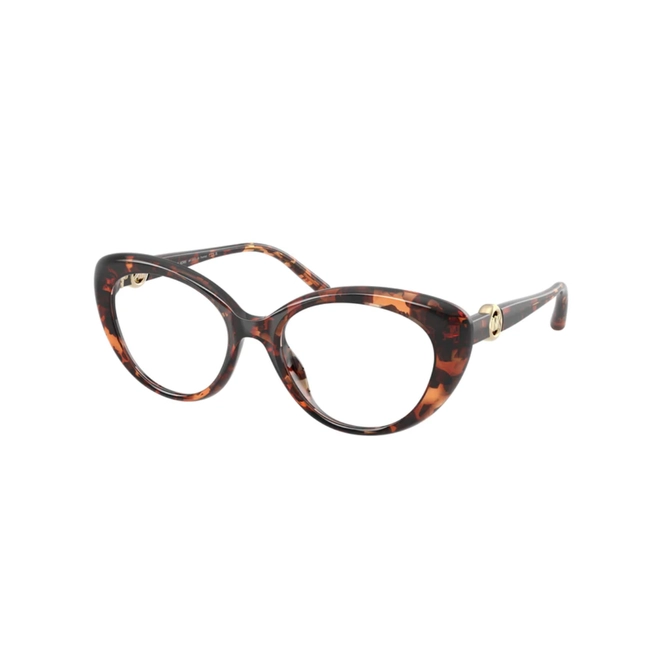 Óculos de Grau Michael Kors 0MK4181U 4031 53 Acetato Marrom Mesclado Polido 1