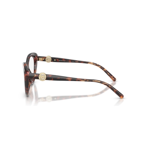 Óculos de Grau Michael Kors 0MK4181U 4031 53 Acetato Marrom Mesclado Polido