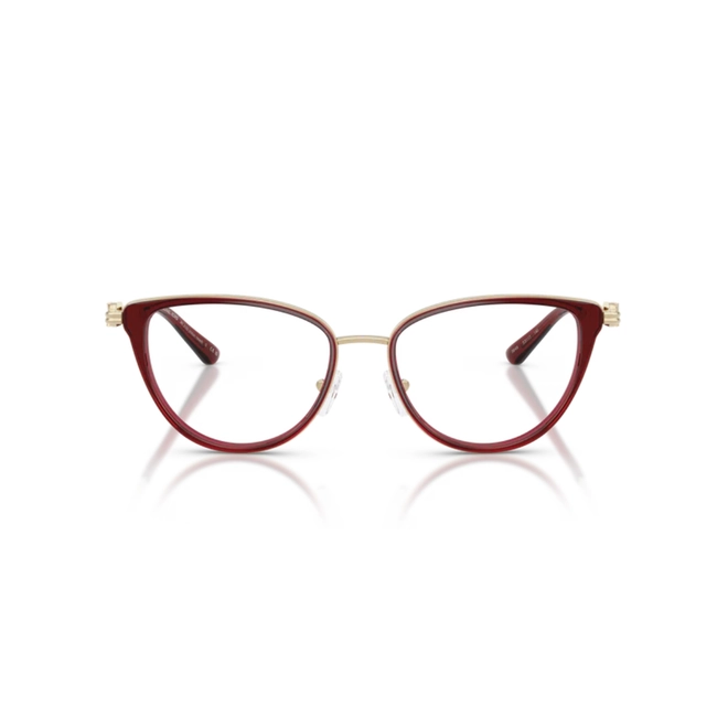 Óculos de Grau Michael Kors 0MK3103 3949 53 Metal e Acetato Vermelho Polido 2