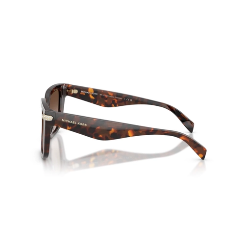 Óculos de Sol Michael Kors 0MK2275BU 40311354 Acetato Marrom Mesclado Polido com lentes na cor Marrom Degradê