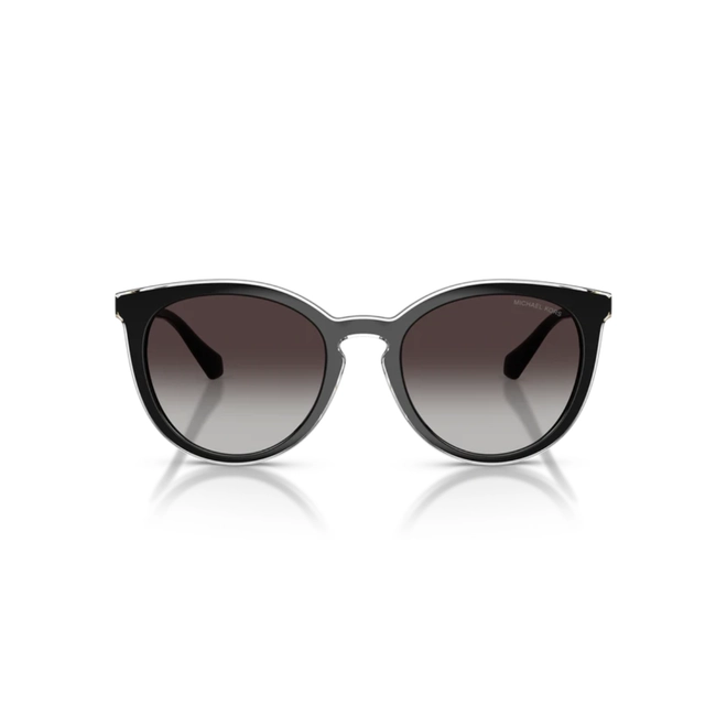 Óculos de Sol Michael Kors 0MK2274U 30058G53 Acetato Preto Polido com lentes na cor Cinza Degradê 2