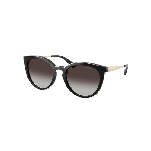 Óculos de Sol Michael Kors 0MK2274U 30058G53 Acetato Preto Polido com lentes na cor Cinza Degradê