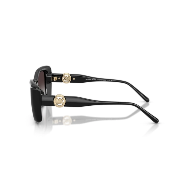 Óculos de Sol Michael Kors 0MK2270U 30058G53 Acetato Preto Polido com lentes na cor Fumê Degradê 3