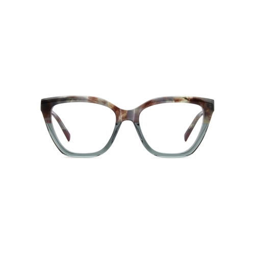 Óculos de Grau Missoni MIS 0274 NE6 5417 R Acetato Cinza e Bordô Mesclado