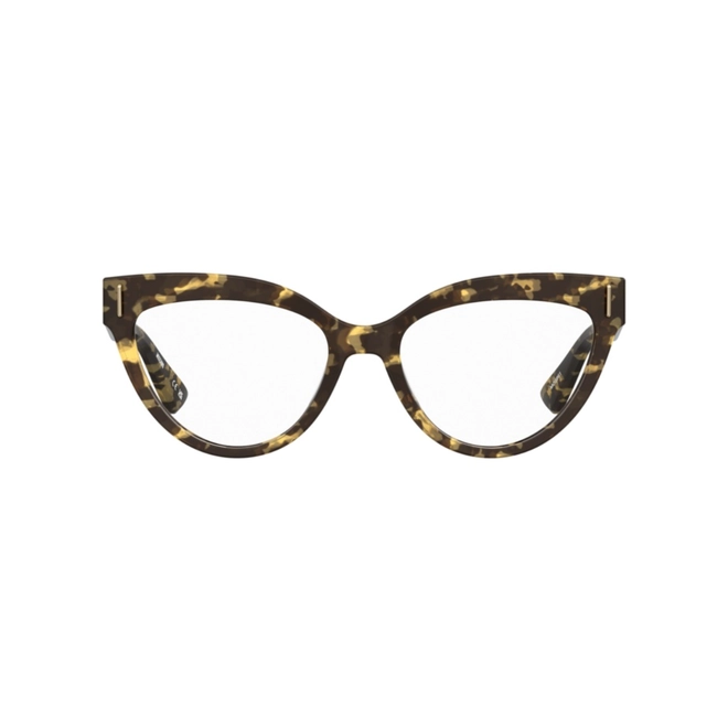 Óculos de Grau Moschino MOS661 IPR 5317 R Acetato Marrom Mesclado e Azul 2