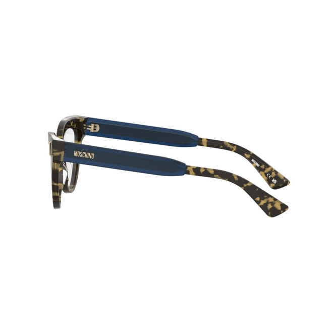 Óculos de Grau Moschino MOS661 IPR 5317 R Acetato Marrom Mesclado e Azul 4