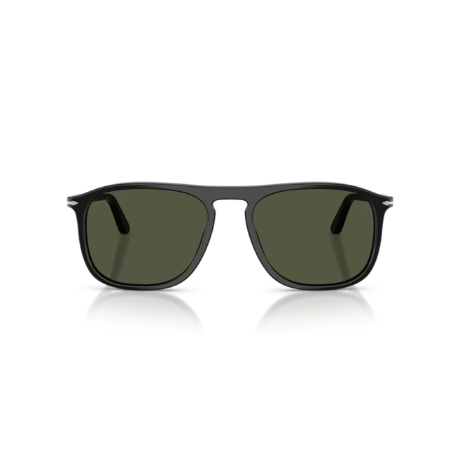 Óculos de Sol Persol 0PO3392S 95/31 57 Acetato Preto Polido com lentes na cor Verde 2
