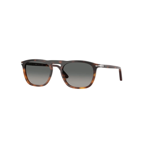 Óculos de Sol Persol 0PO3391S 11607155 Acetato Marrom Mesclado Polido com lentes na cor Cinza Degradê