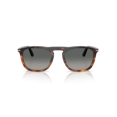 Óculos de Sol Persol 0PO3391S 11607155 Acetato Marrom Mesclado Polido com lentes na cor Cinza Degradê