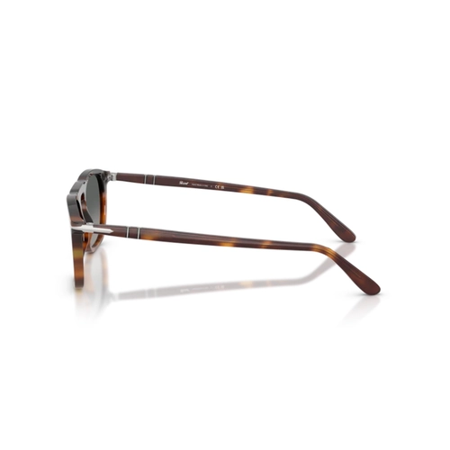 Óculos de Sol Persol 0PO3391S 11607155 Acetato Marrom Mesclado Polido com lentes na cor Cinza Degradê